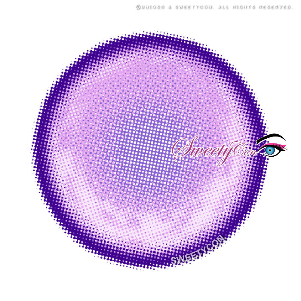 Sweety Paradise Violet (1 lens/pack)-Colored Contacts-UNIQSO