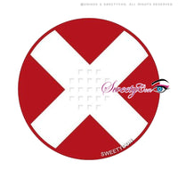 Sweety Crazy White Cross Red Eye (1 lens/pack)-Crazy Contacts-UNIQSO
