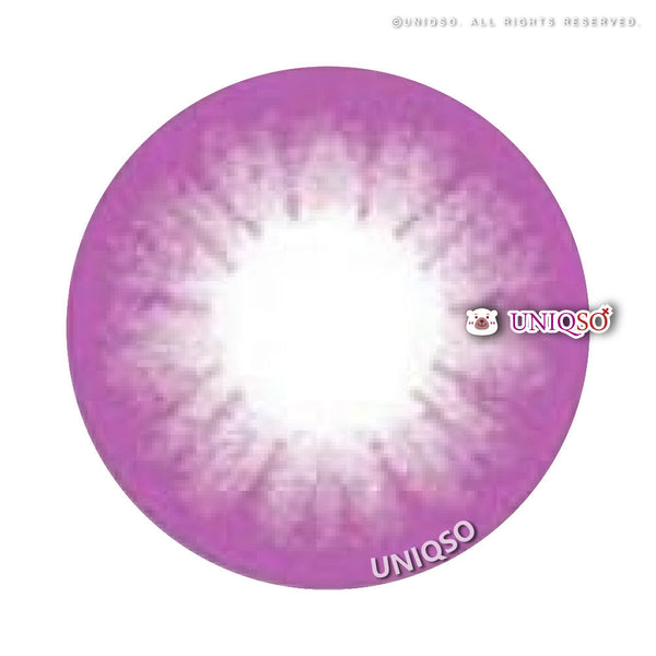 Western Eyes Bubble Violet (1 lens/pack)-Colored Contacts-UNIQSO