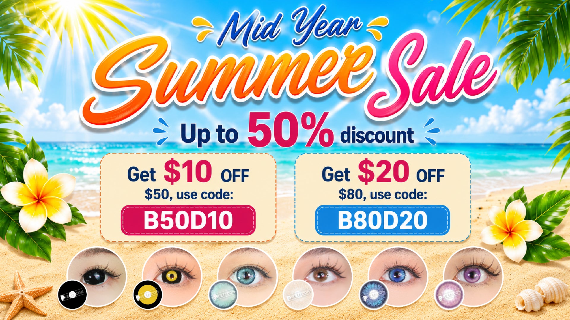 Colored Contacts, Wigs, Fake Eyelash For Cosplay & Daily Makeup