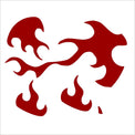 Demon Killer Tattoo Sticker Demon Fire Style C-Cosplay Accessories-UNIQSO
