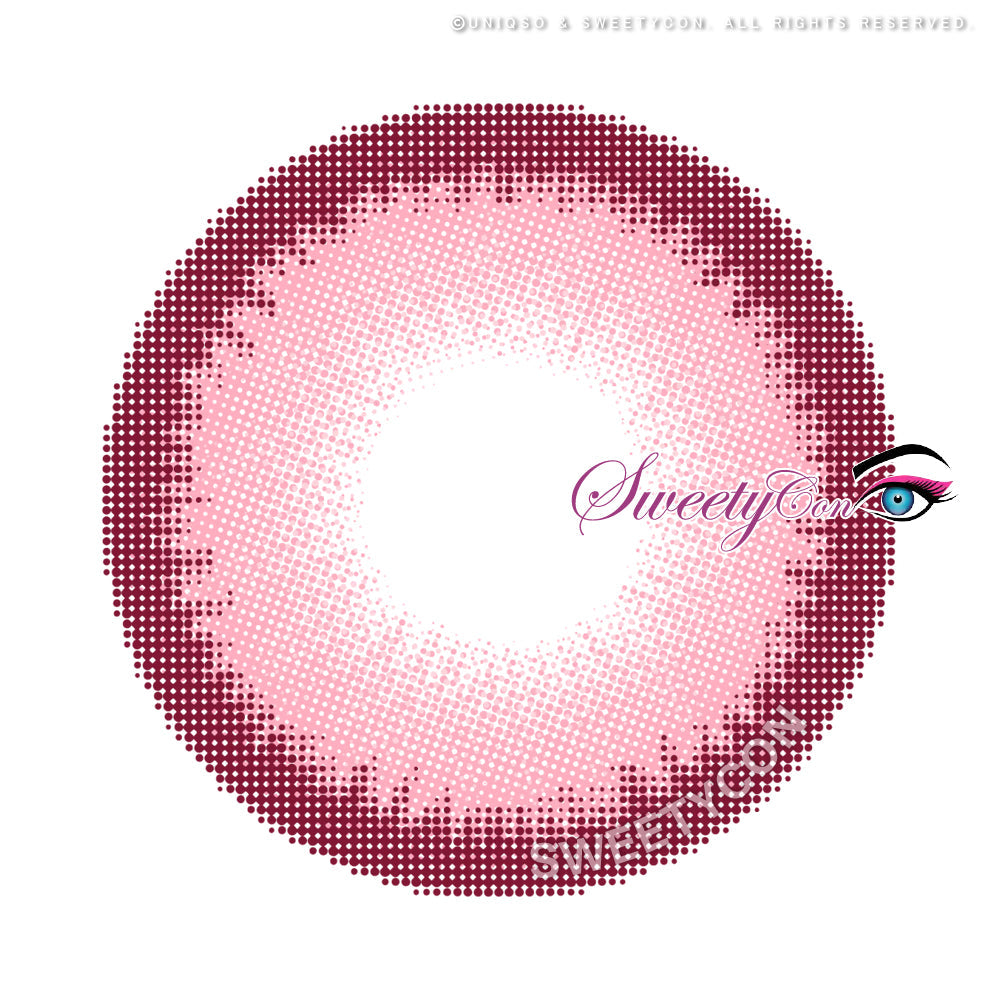 Sweety Halo Pink (1 lens/pack)-Colored Contacts-UNIQSO Canada
