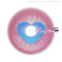 Sweety x Eyesinger Cupid Heart Pink (2 lenses/pack)-Colored Contacts-UNIQSO Canada