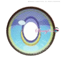 Sweety x Eyesinger Crystal Diamond Aqua (2 lenses/pack)-Colored Contacts-UNIQSO Canada