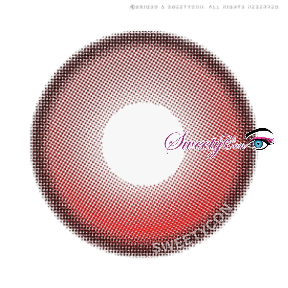 Sweety Crazy Fiery Red (1 lens/pack)-Crazy Contacts-UNIQSO