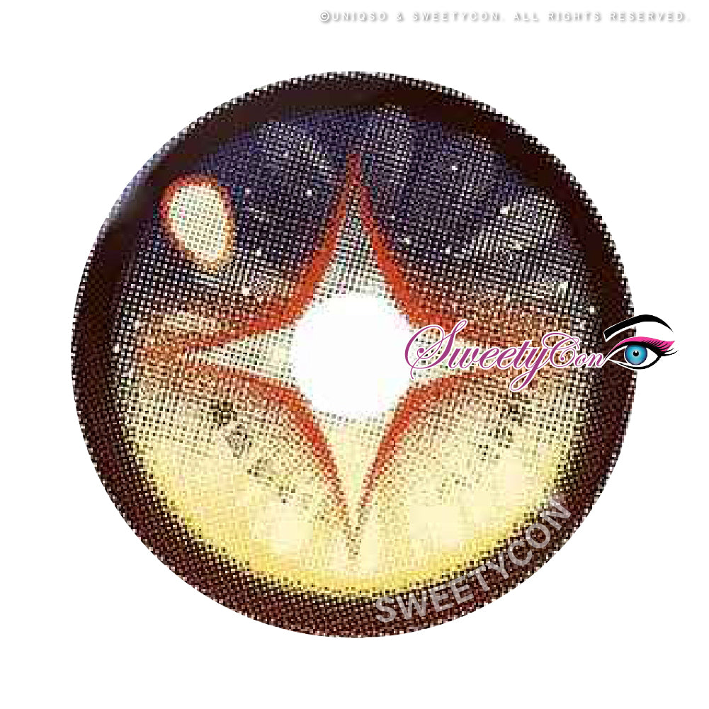 Sweety x Eyesinger Amber Star Crest (2 lenses/pack)-Colored Contacts-UNIQSO Canada