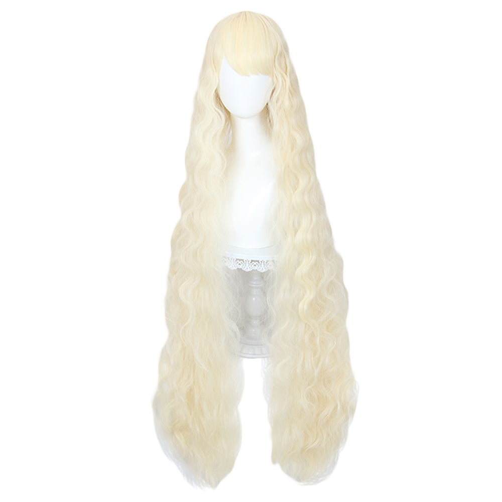 Waist Length Wavy Beige Lolita Wig 489C-Lolita Wig-UNIQSO