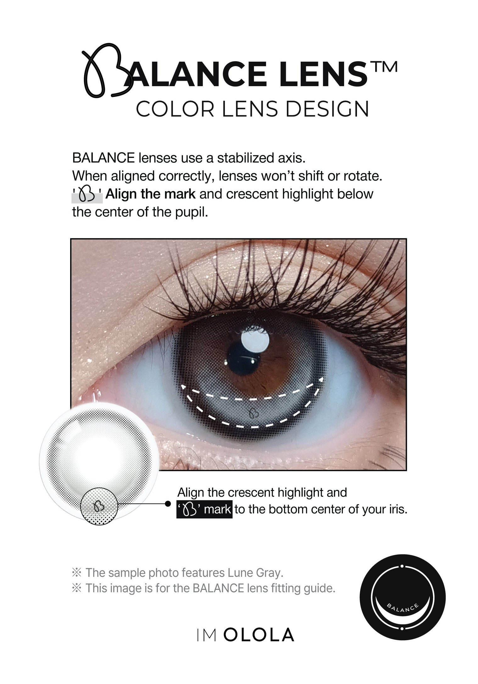 IM OLOLA Lune Gray (2 lenses/pack)-Colored Contacts-UNIQSO Canada