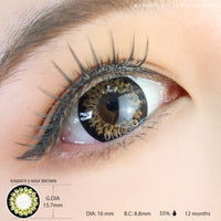 Kawayii S-Max Brown (1 lens/pack)-Colored Contacts-UNIQSO Canada