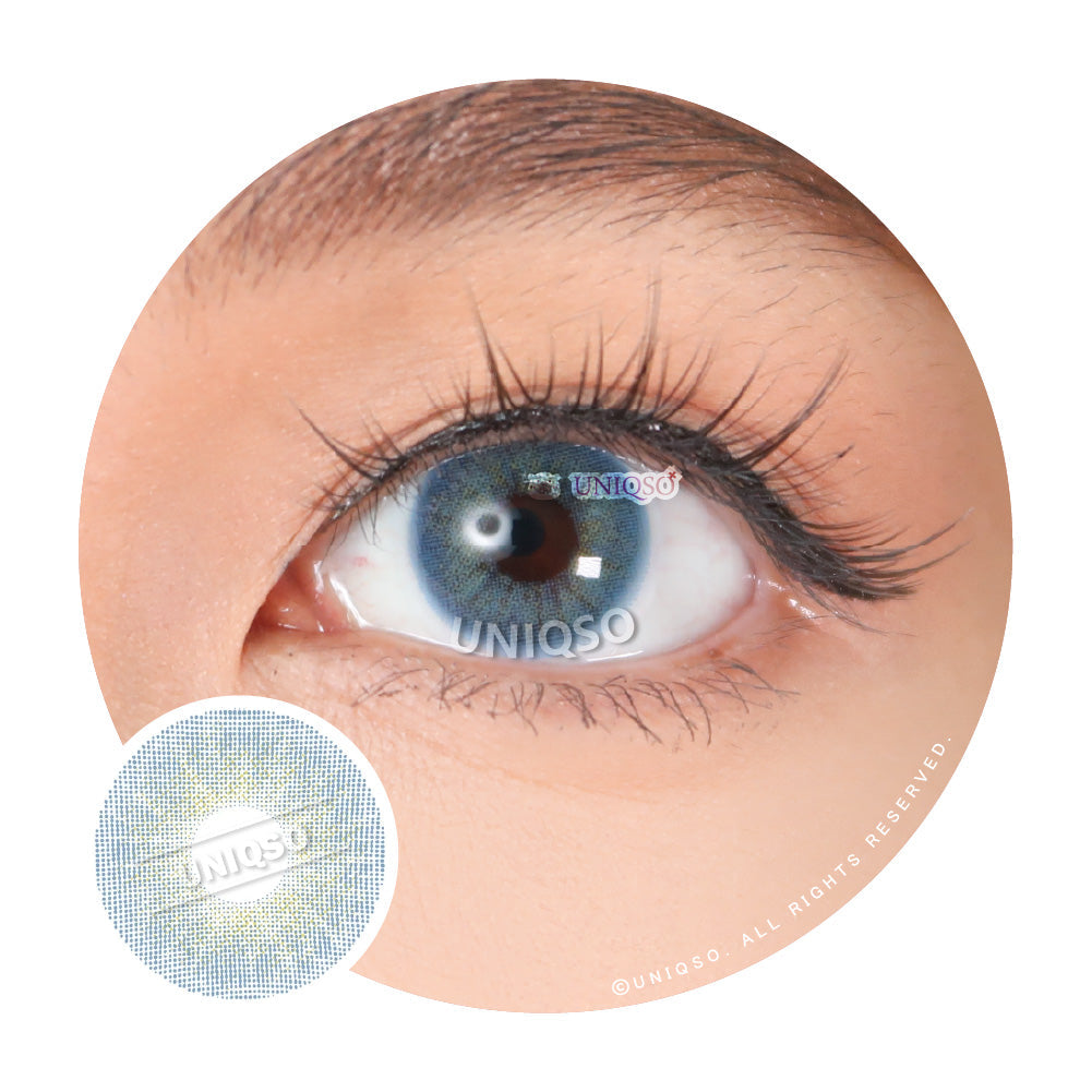 Kazzue Basic Pure Blue (1 lens/pack)-Colored Contacts-UNIQSO Canada