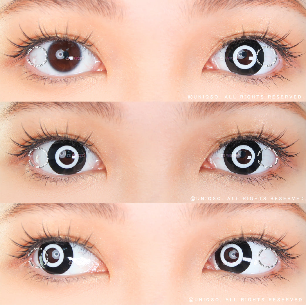 Kazzue Crazy Mono Goth (1 lens/pack)-Colored Contacts-UNIQSO Canada