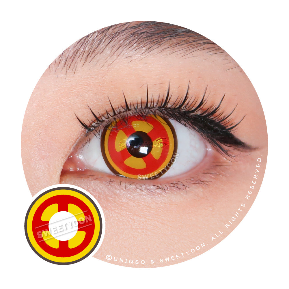 Kazzue Crazy Red Cross (1 lens/pack)-Colored Contacts-UNIQSO Canada