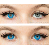 Kazzue Intense Pop Blue colored contacts