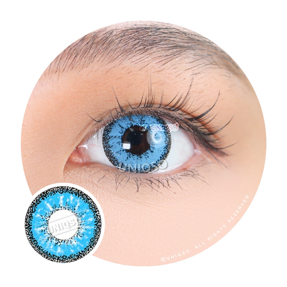 Kazzue Vivid Brilliant Blue (1 lens/pack)-Colored Contacts-UNIQSO Canada
