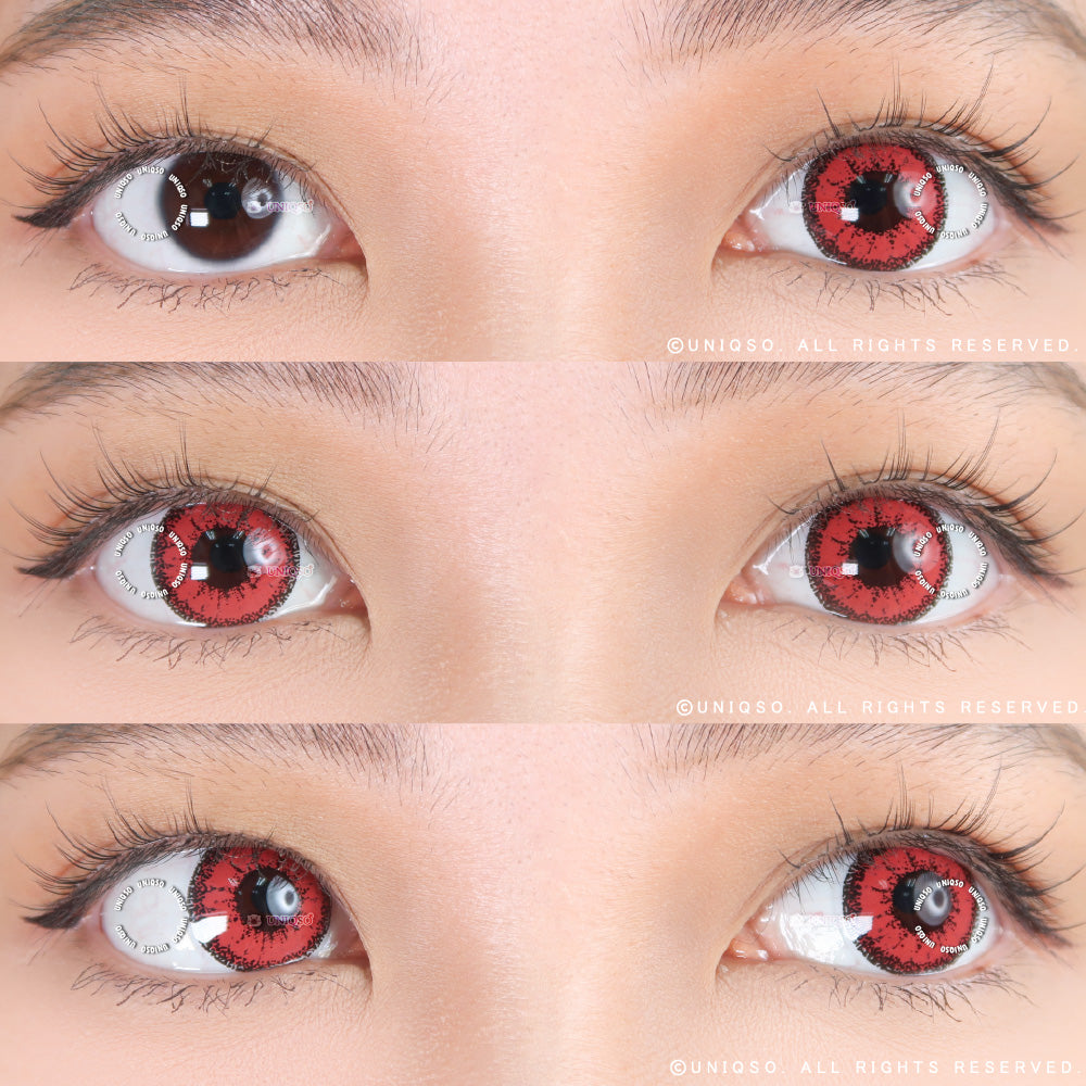 Kazzue Vivid Brilliant Red (1 lens/pack)-Colored Contacts-UNIQSO Canada