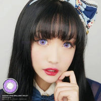 Kazzue Vivid Brilliant Violet (1 lens/pack)-Colored Contacts-UNIQSO Canada