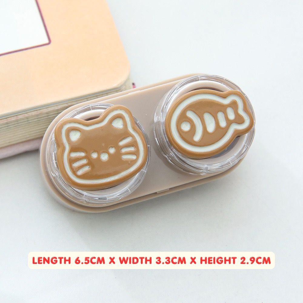 Lens Case Travel Kit - Cute Kitty-Lens Case-UNIQSO Canada