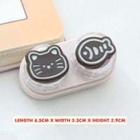 Lens Case Travel Kit - Cute Kitty-Lens Case-UNIQSO Canada