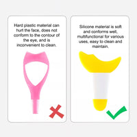 Multifunctional Eye Makeup Tool For Eyeliner, Eyeshadow, Mascara, Lower Lashes Shield-Eye Makeup Tool-UNIQSO Canada