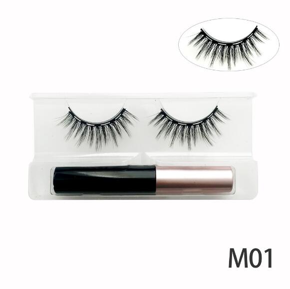 Natural Long Faux Mink Magnetic Eyelashes With Eyeliner-Magnetic Eyelash-UNIQSO Canada