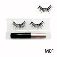 Natural Long Faux Mink Magnetic Eyelashes With Eyeliner-Magnetic Eyelash-UNIQSO Canada