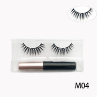 Natural Long Faux Mink Magnetic Eyelashes With Eyeliner-Magnetic Eyelash-UNIQSO Canada