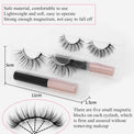 Natural Long Faux Mink Magnetic Eyelashes With Eyeliner-Magnetic Eyelash-UNIQSO Canada