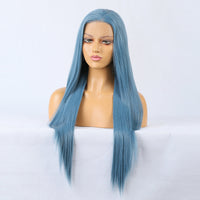 Premium Wig - Charming Victoria Long Straight Blue Hair Wigs-Lace Front Wig-UNIQSO Canada
