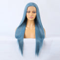 Premium Wig - Charming Victoria Long Straight Blue Hair Wigs-Lace Front Wig-UNIQSO Canada