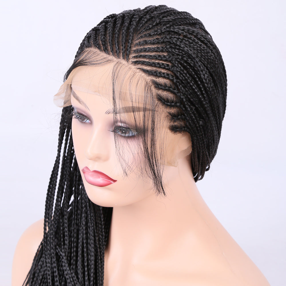 Premium Wig - Elvira Front Lace Long Braided Wigs-Lace Front Wig-UNIQSO Canada
