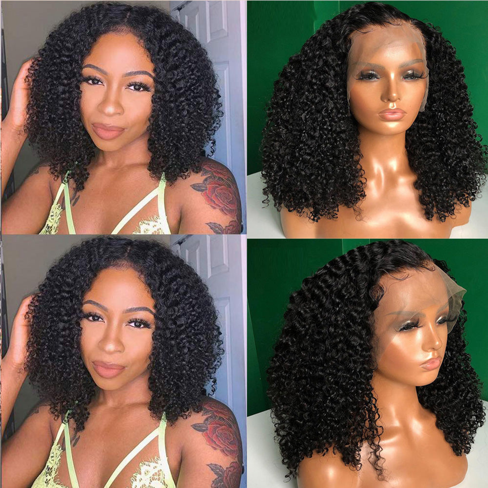 Premium Wig - Kicky Locks Small Curly Front Lace Wig-Lace Front Wig-UNIQSO Canada