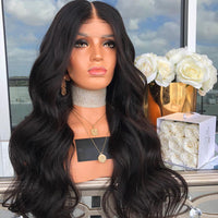 Premium Wig - Mid-Section Long Curly Big Wave Fluffy Lace Front-Lace Front Wig-UNIQSO Canada