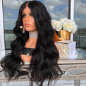 Premium Wig - Mid-Section Long Curly Big Wave Fluffy Lace Front-Lace Front Wig-UNIQSO Canada