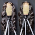 Premium Wig - Ravishing Butterfly Long Wave Black Brown Lace Front-Lace Front Wig-UNIQSO Canada