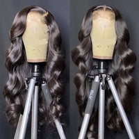 Premium Wig - Ravishing Butterfly Long Wave Black Brown Lace Front-Lace Front Wig-UNIQSO Canada