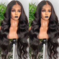 Premium Wig - Ravishing Butterfly Long Wave Black Brown Lace Front-Lace Front Wig-UNIQSO Canada