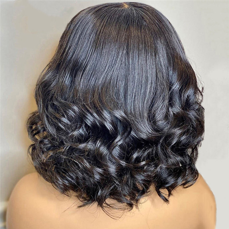 Premium Wig - Twisted Curls Short Hair Big Wave Front Lace Wig-Lace Front Wig-UNIQSO Canada