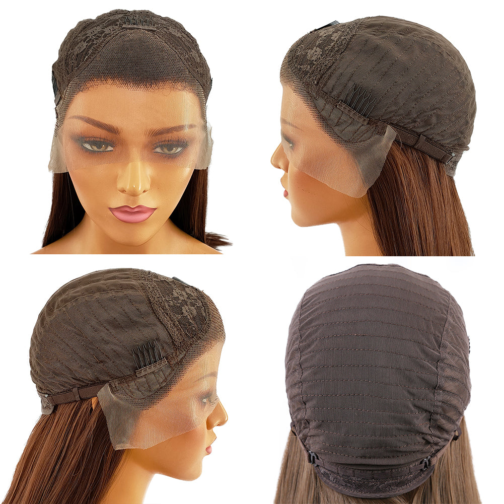 Premium Wig - Velvet Pumplin Front Lace Body Wave Hair Wig-Lace Front Wig-UNIQSO Canada