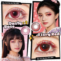 Sweety Crazy Fiery Red (1 lens/pack)-Crazy Contacts-UNIQSO
