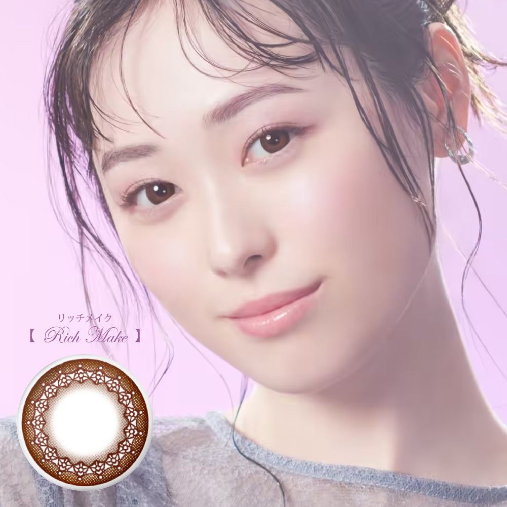 SEED Eye Coffret 1 Day UV M Clear Accent - Rich Make (For Astigmatism)-Colored Contacts-UNIQSO Canada