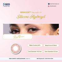 SEED Minasoft 1 day Color UV - Rose Brown-Colored Contacts-UNIQSO Canada