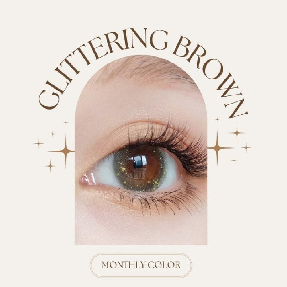 SEED Monthly Color Lens UV - Glittering Brown-Colored Contacts-UNIQSO Canada