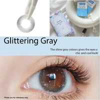 SEED Monthly Color Lens UV - Glittering Gray-Colored Contacts-UNIQSO Canada
