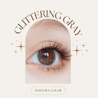 SEED Monthly Color Lens UV - Glittering Gray-Colored Contacts-UNIQSO Canada