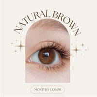 SEED Monthly Color Lens UV - Natural Bown-Colored Contacts-UNIQSO Canada