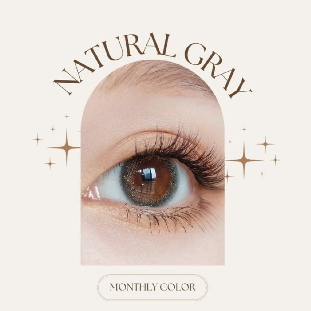 SEED Monthly Color Lens UV - Natural Gray-Colored Contacts-UNIQSO Canada