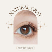 SEED Monthly Color Lens UV - Natural Gray-Colored Contacts-UNIQSO Canada