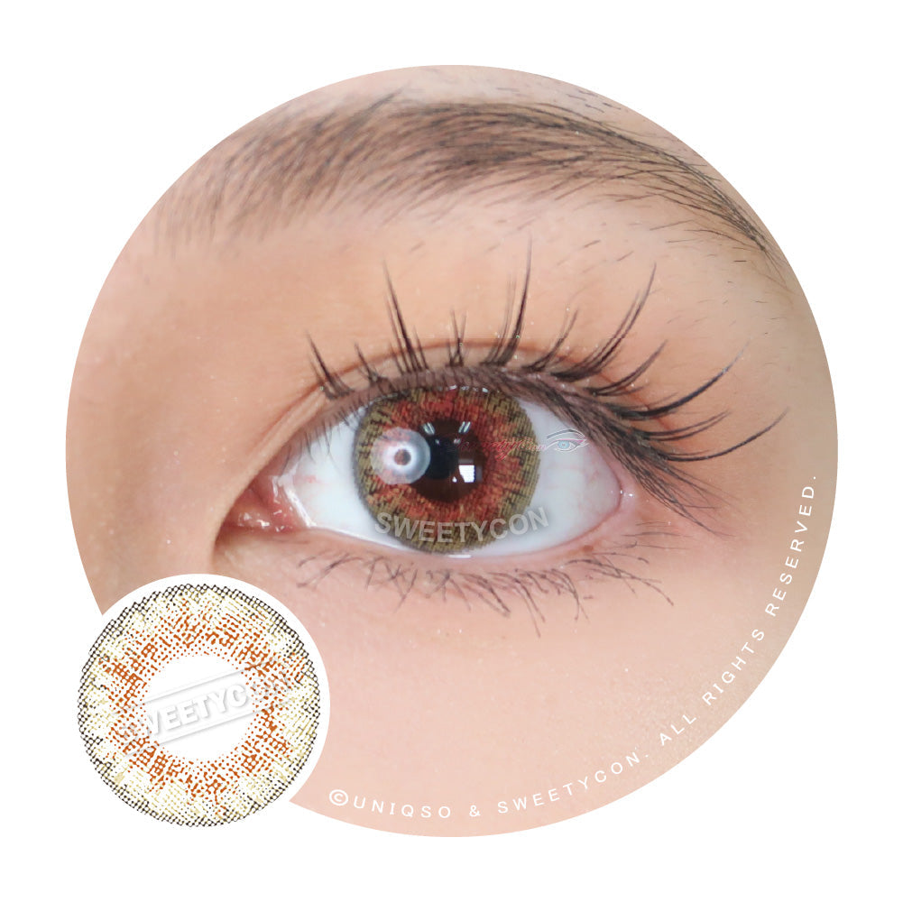 Sweety 3 Tones Honey (1 lens/pack)-Colored Contacts-UNIQSO Canada