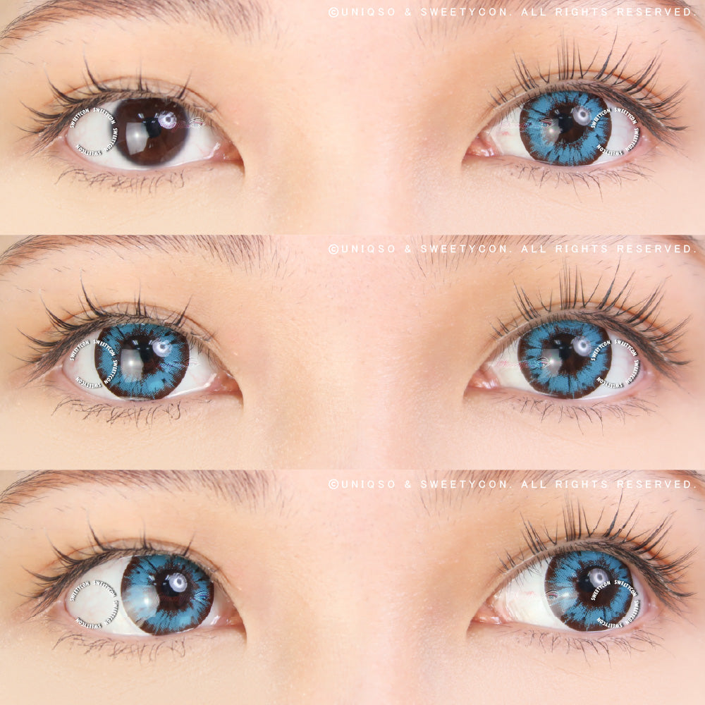 Sweety Akaten Blue (1 lens/pack)-Colored Contacts-UNIQSO Canada