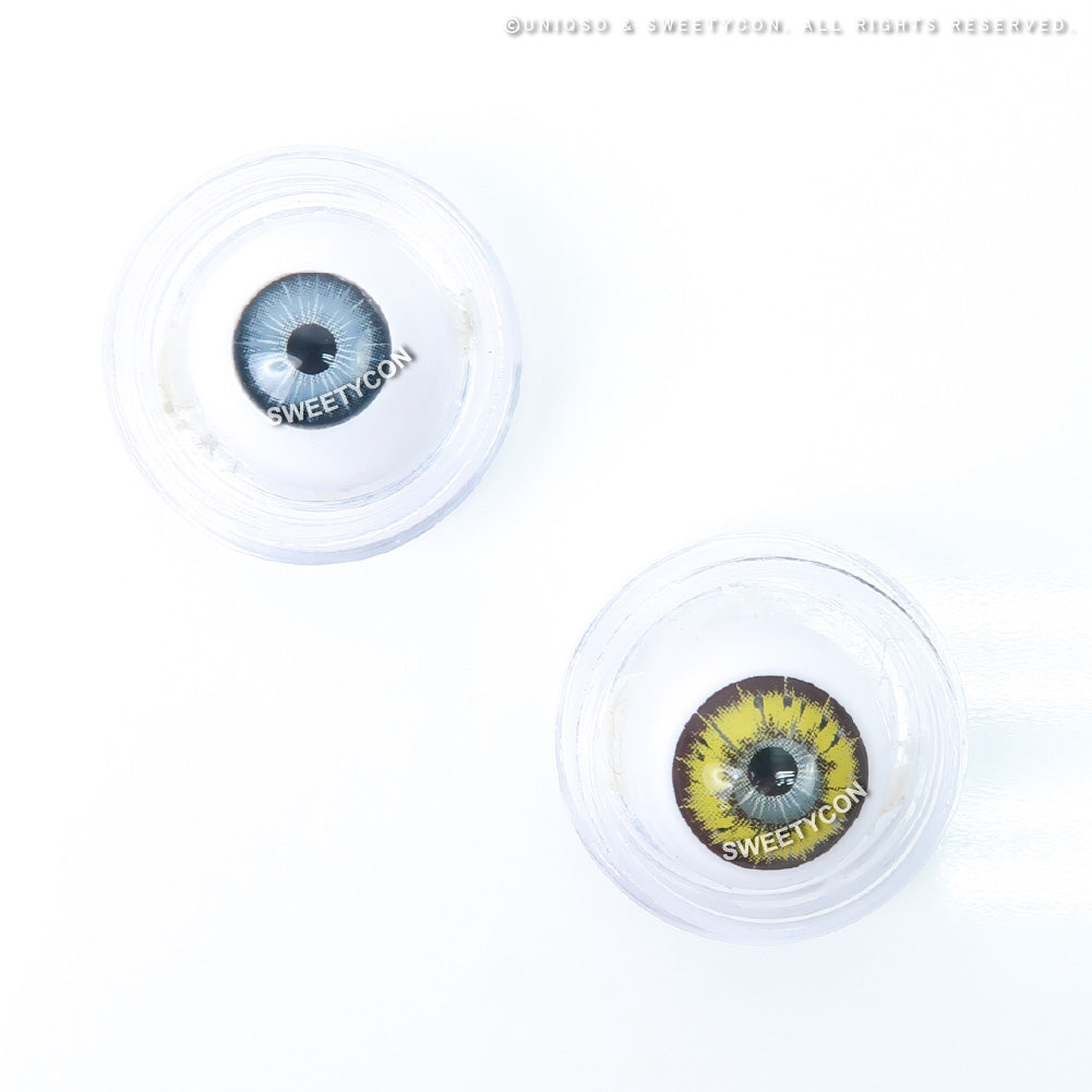 Sweety Akaten Yellow (1 lens/pack)-Colored Contacts-UNIQSO Canada